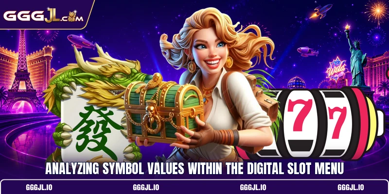 Analyzing symbol values within the digital slot menu Analyzing symbol values within the digital slot menu