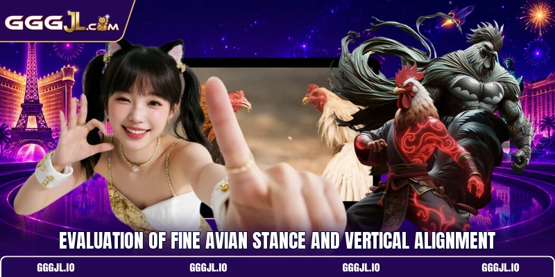 Evaluation of fine avian stance and vertical alignment