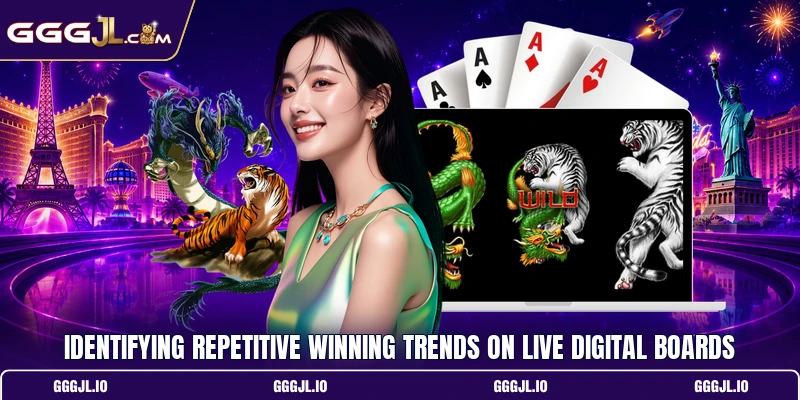 Identifying repetitive winning trends on live digital boards
