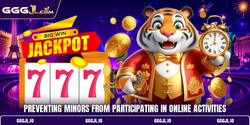 Preventing minors from participating in online activities