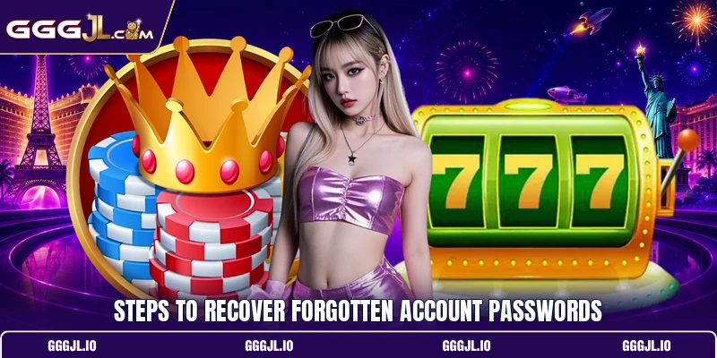 Steps to recover forgotten account passwords